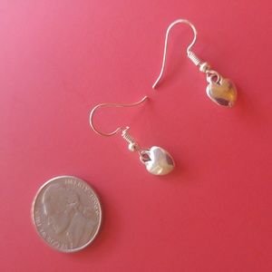 Sterling Silver 925 Dangle Earrings - Heart Charm